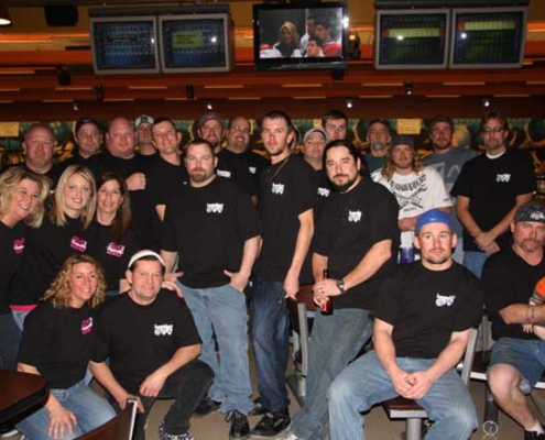 Image of Iron Workers Local 21 Members Participating in Bowling for Diabetes